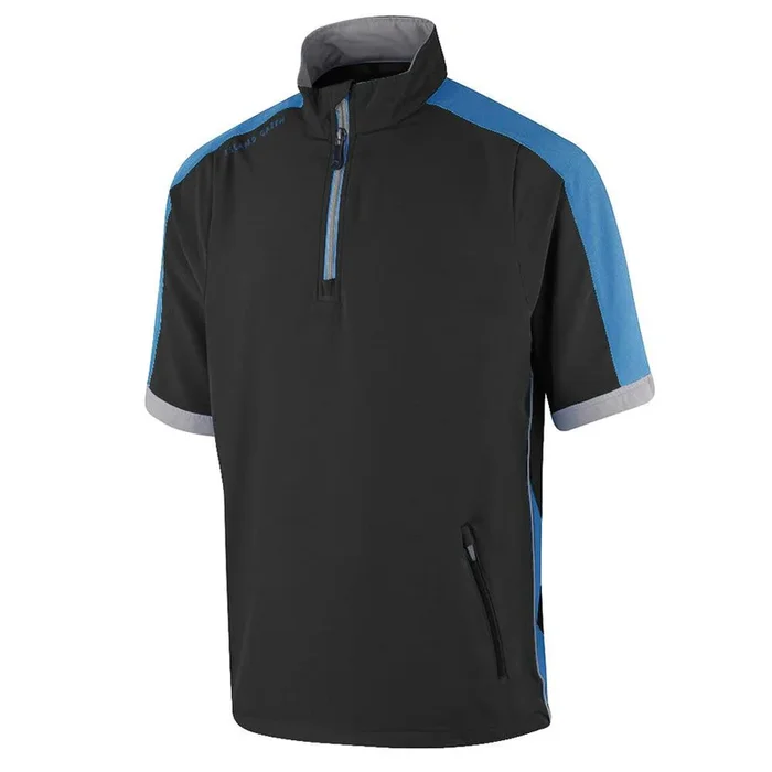 Island Green Short Sleeve Ultra-Lite Windstopper Pullover – Black