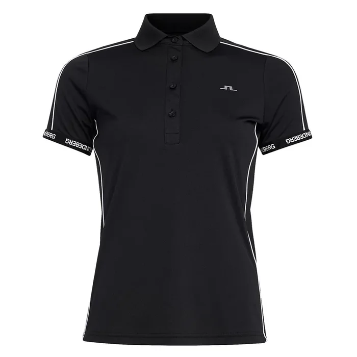 J.Lindeberg Damai Golf Polo Black – SS22 Women