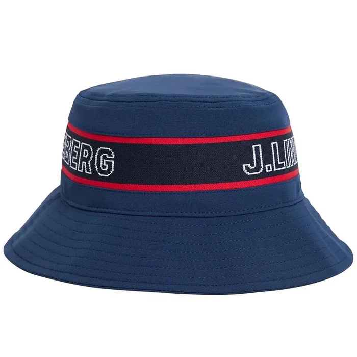 J.Lindeberg Denver Stripe Golf Bucket Hat 2022