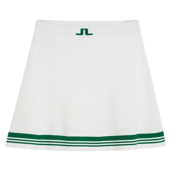 J.Lindeberg Frida Stripe Knitted Golf Skirt White – 23 Women