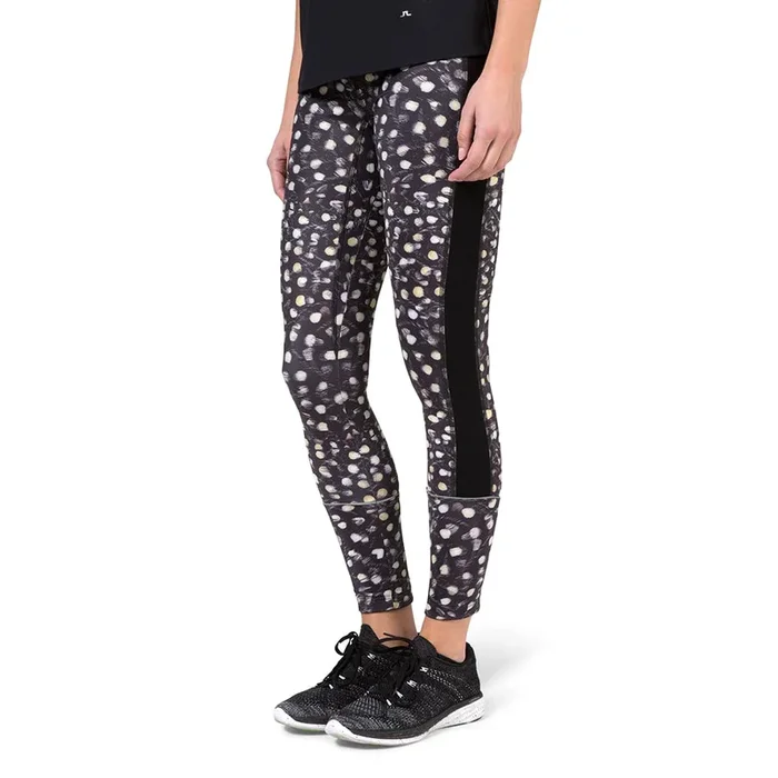 J.Lindeberg Gabriella Compression Poly Golf Leggings Black Pattern – SS17 Women
