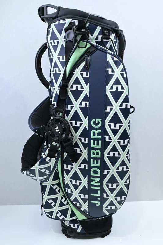 J.Lindeberg Geo Stand Bag / 6-Way Divider / Navy, Mint Green & White