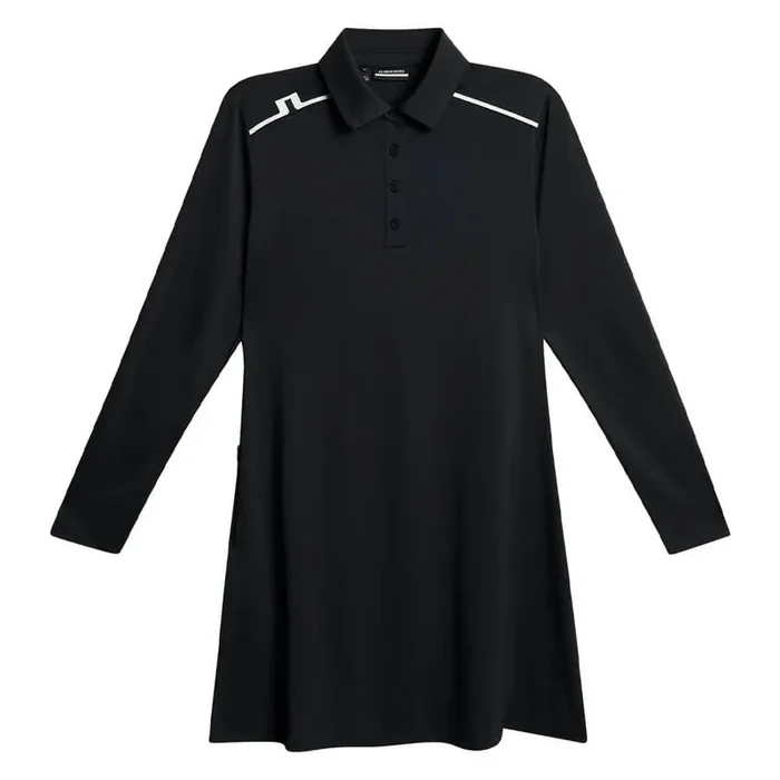 J.Lindeberg Gizelle Longsleeve Golf Dress Black – FW25 Women