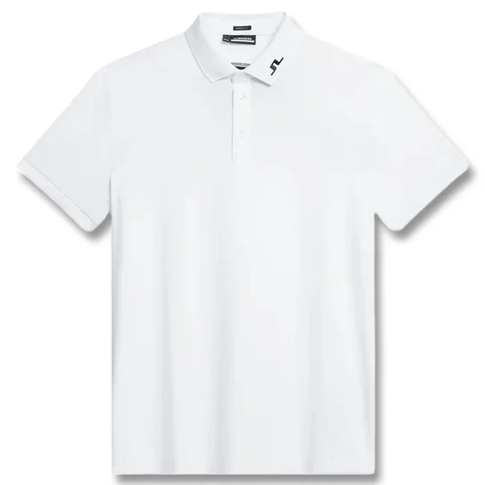 J.Lindeberg KV Regular Fit Golf Polo White – SS24 Men