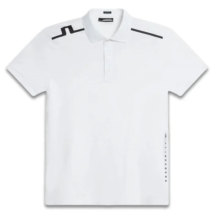 J.Lindeberg Lionel Regular Fit Golf Polo White – 24 Men