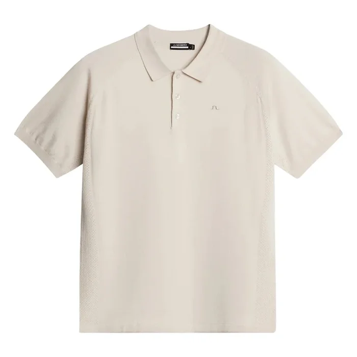 J.Lindeberg Martines Knitted Golf Polo Moonbeam – SH25 Men