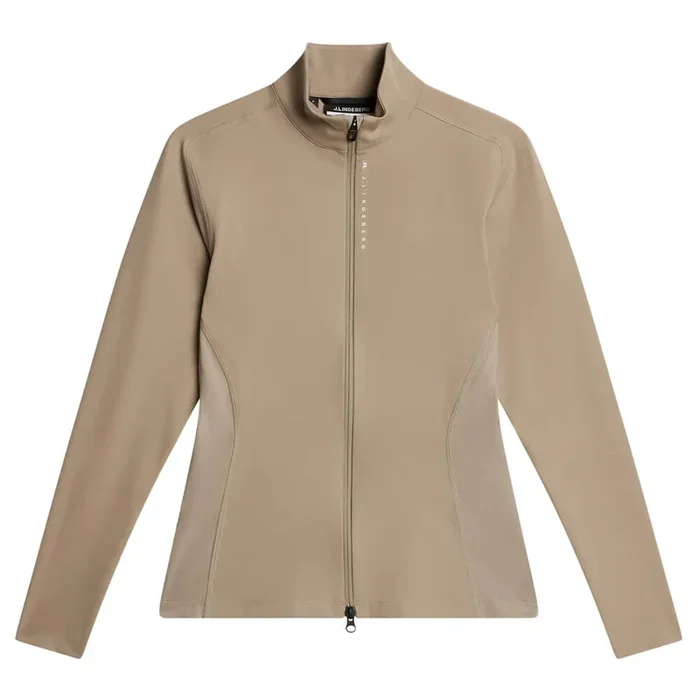J.Lindeberg Mel Zip Mid Layer Golf Jacket Vintage Khaki – SH25 Women