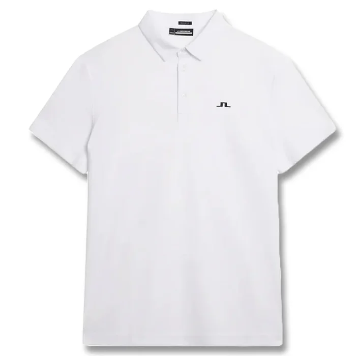 J.Lindeberg Peat Regular Fit Golf Polo White – SS24 Men