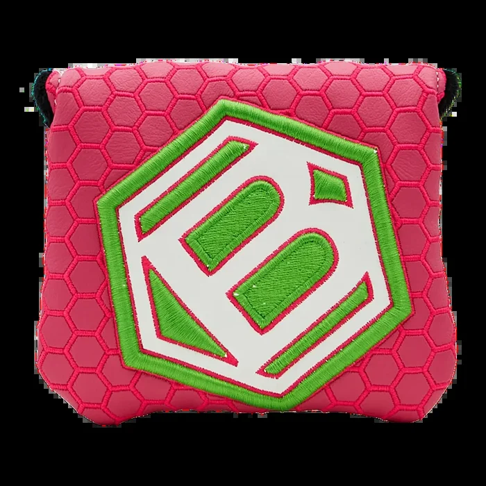 Jumbo Hex B Mallet Headcover (Pink/Green)