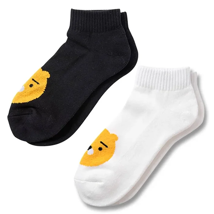 Kakao Friends Golf Smile Row Cut Golf Socks Women