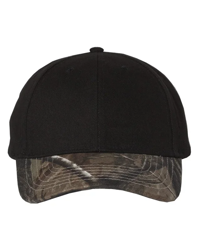 Kati Solid Crown with Camo Visor Cap
