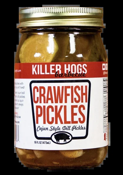 Killer Hogs Barbecue Crawfish Pickles 16oz