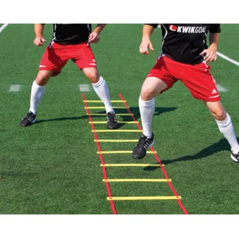 Kwik Goal Agility Ladder 20’L X 20″W Color Yellow / Red
