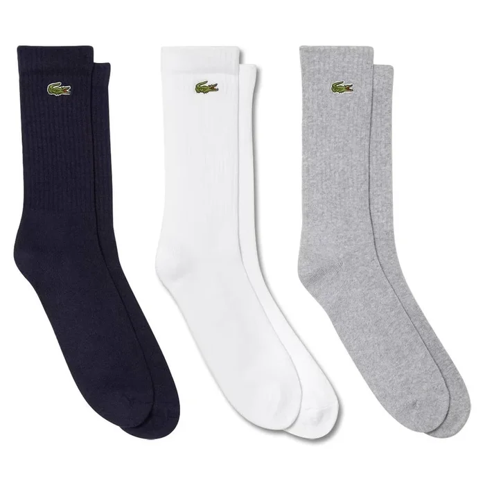 Lacoste Sport High-Cut Three-Pack Golf Socks – 23 Unisex