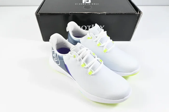 Ladies Footjoy Fuel Golf Shoes / Size UK 4 / White, Blue