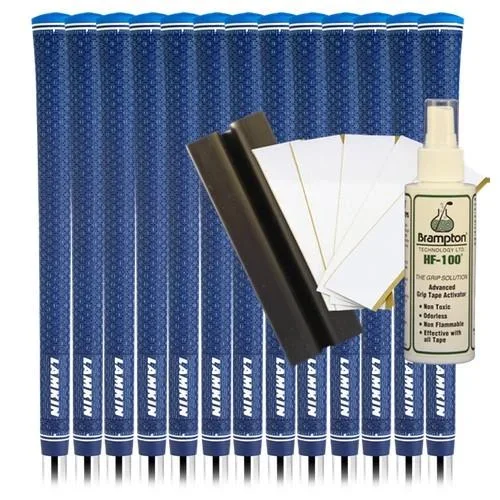 Lamkin UTx Cord Midsize – Solid Blue (13pcs + Golf Grip Kit)