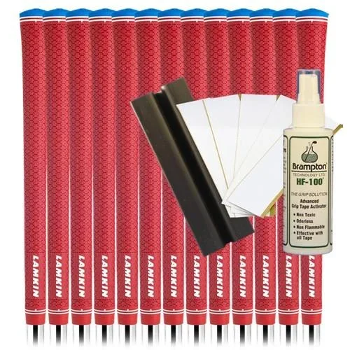 Lamkin UTx Cord Midsize – Solid Red (13pcs + Golf Grip Kit)
