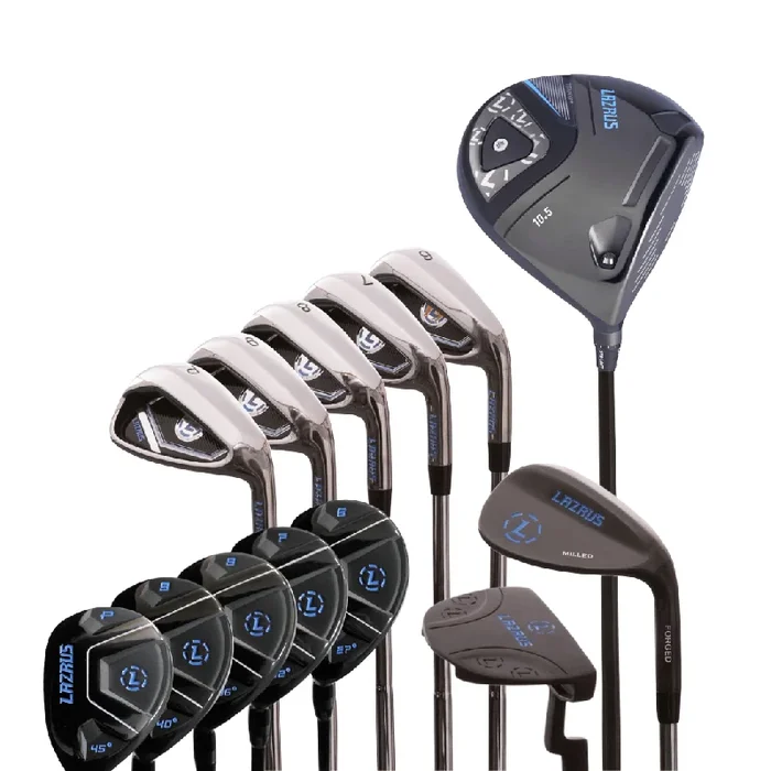 Lazrus Golf 8 pc Set – LAZ2 Driver, 6-PW Irons or 6-PW Hybrids, 52° Wedge, Putter