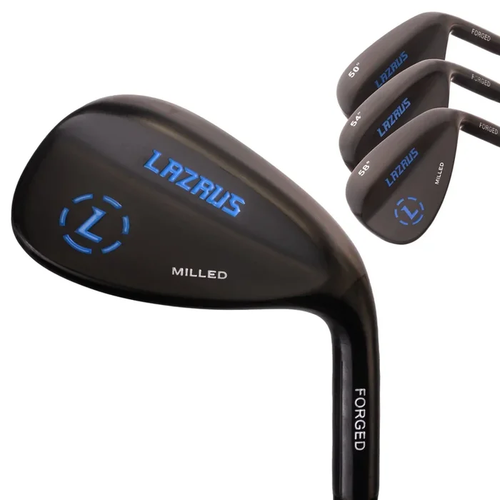 Lazrus Golf Wedges Set or Individual – Forged 50, 54, 58 | Gap, Sand, Lob Wedge (Right Hand)