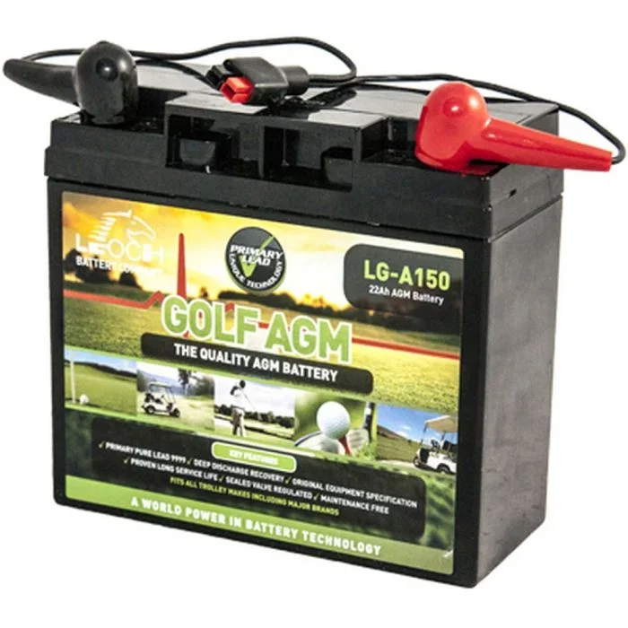 Leoch LG-A150 12v 22Ah AGM 18 Hole Golf Battery – Motocaddy Compatible