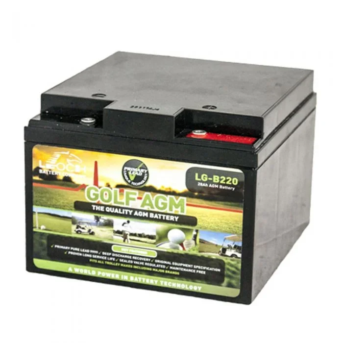 Leoch LG-B220 12v 28Ah AGM 27 Hole Golf Battery
