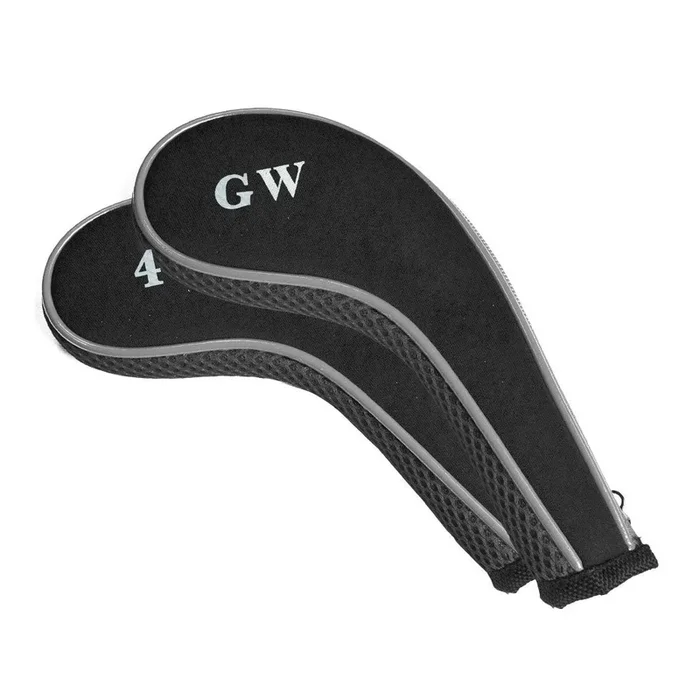 Longridge Longneck Neoprene Iron Covers (4-GW) – Black/Silver