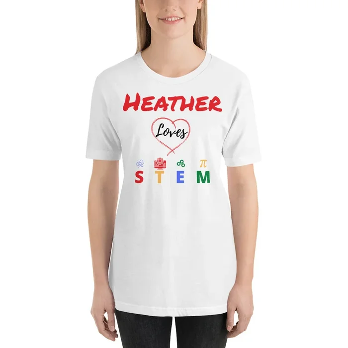 Love STEM Customizable Name T-Shirt Adult Size