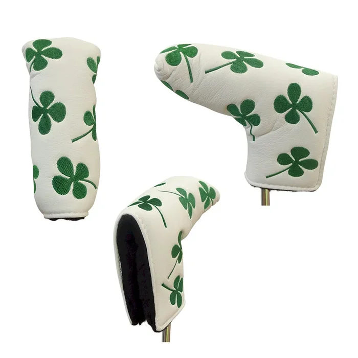 Luck of the Irish Four Leaf Clover Anser Blade Putter Head Cover