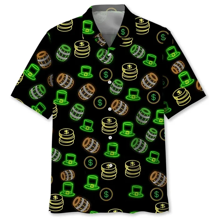 Lucky Neon Green St.Patrick Day Hawaiian Shirt – Fanshubus.com