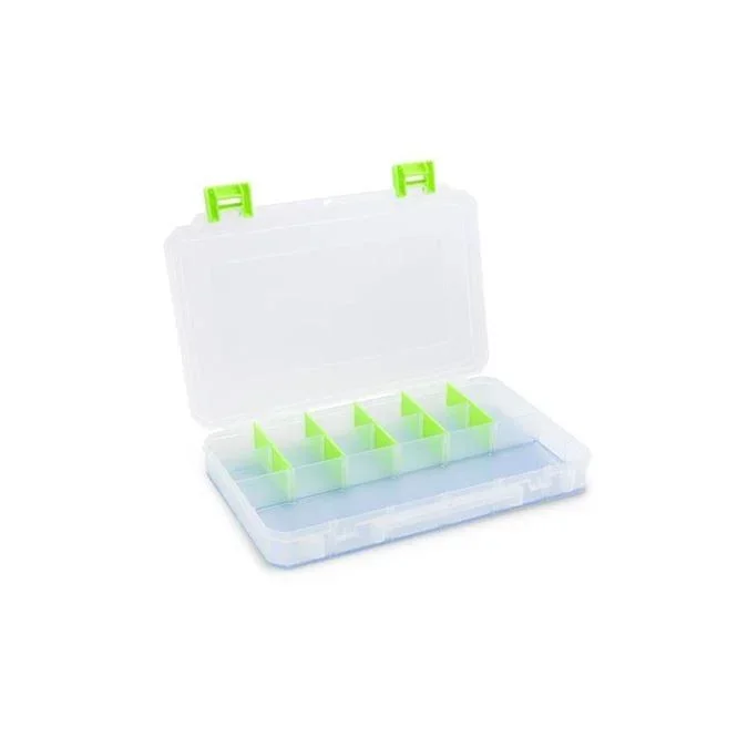 Lure Lock Tackle Box 3 Cavity with ElasTak Liner Large Clear/Green