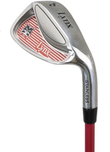 Lynx Junior Iron or Wedge for Ages 7-11 (kids 46-54″ tall) Red