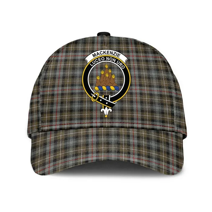 MacKenzie Weathered Clan Tartan Crest Tartan Classic Cap – Fanshubus.com