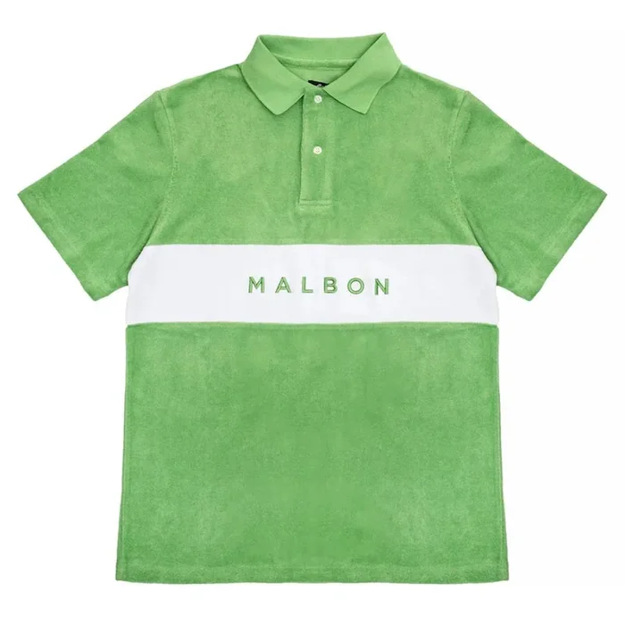 Malbon Clearwater Terry Golf Polo Grass – 23 Men
