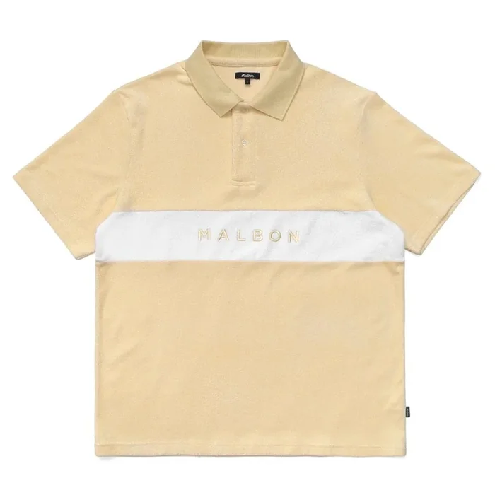 Malbon Clearwater Terry Golf Polo Sand – 23 Men
