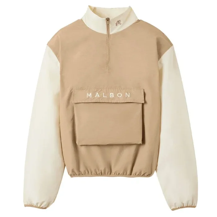 Malbon Daria Windbreaker Golf Pullover Camel – 23 Women