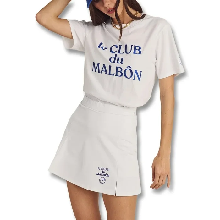 Malbon Ella High Waisted Golf Skirt White – SS25 Women