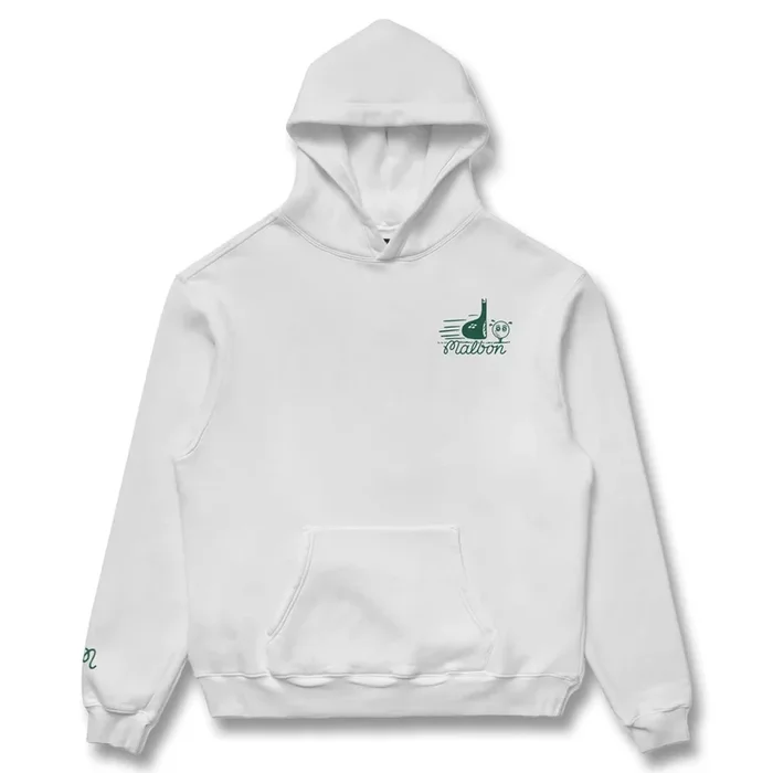 Malbon Follow Thru Hoodie Golf Jacket White – FW24 Men