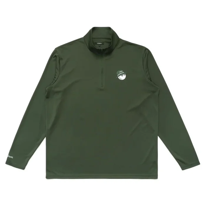 Malbon Performance 1/4 Zip Golf Pullover Forest Green – FW23 Men