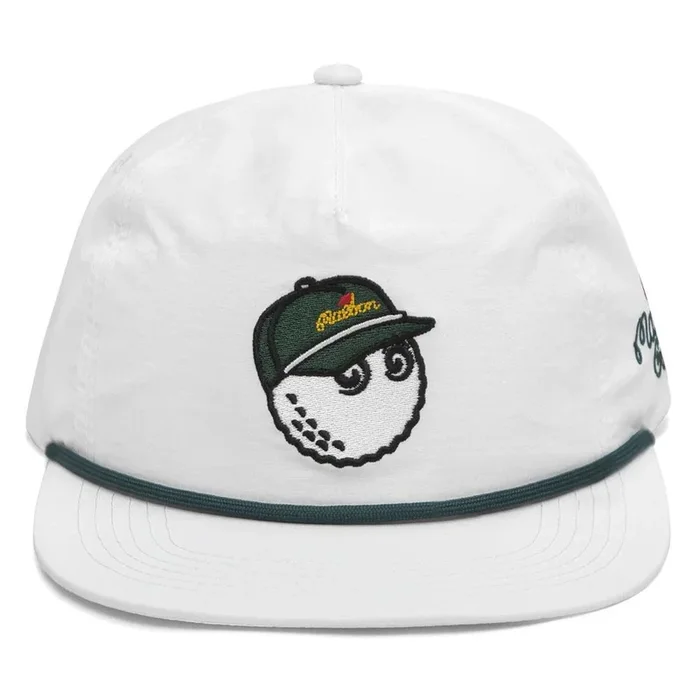 Malbon Pimento Nylon Rope Golf Cap White – 24 Men