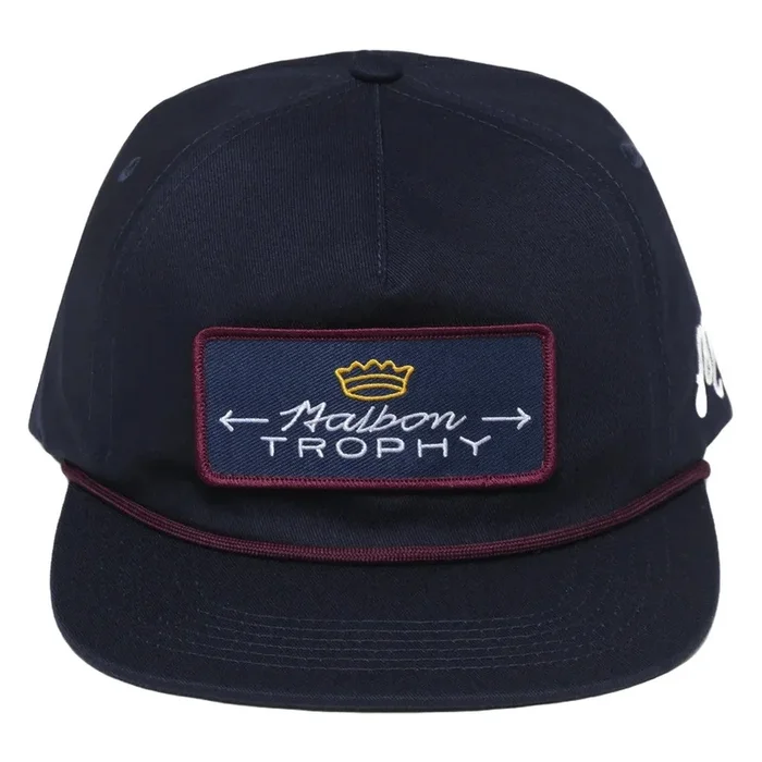 Malbon Trophy Twill Rope Golf Cap Navy – FW24 Men