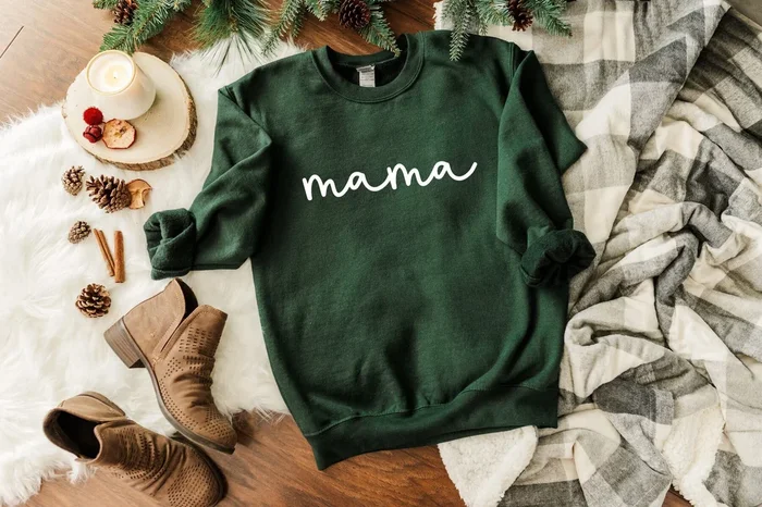 Mama Sweatshirt, Trendy Sweatshirt, Cute Sweatshirts for Women, Sweatshirt Women, Soft Sweatshirts, Custom Sweatshirts, Cute Mom Sweatshirt – Fanshubus.com