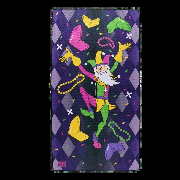 Mardi Gras 2024 Jester Wizard Players Towel
