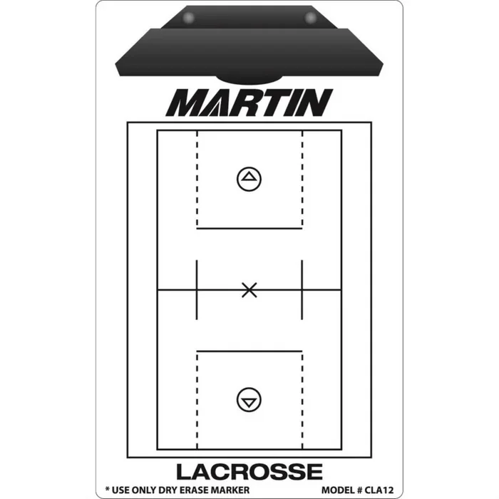 Martin Lacrosse Dry Erase Coaching Board with pen 9″x15.75″