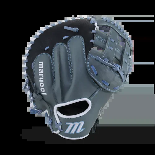 Marucci Caddo Fastpitch 32″ Solid Catcher’s Mitt Gray/Columbia Blue