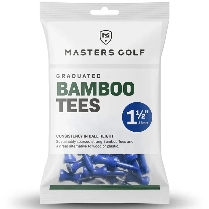 Masters Bamboo Graduated 1 1/2 Inch Blue Tees – Pack of 25