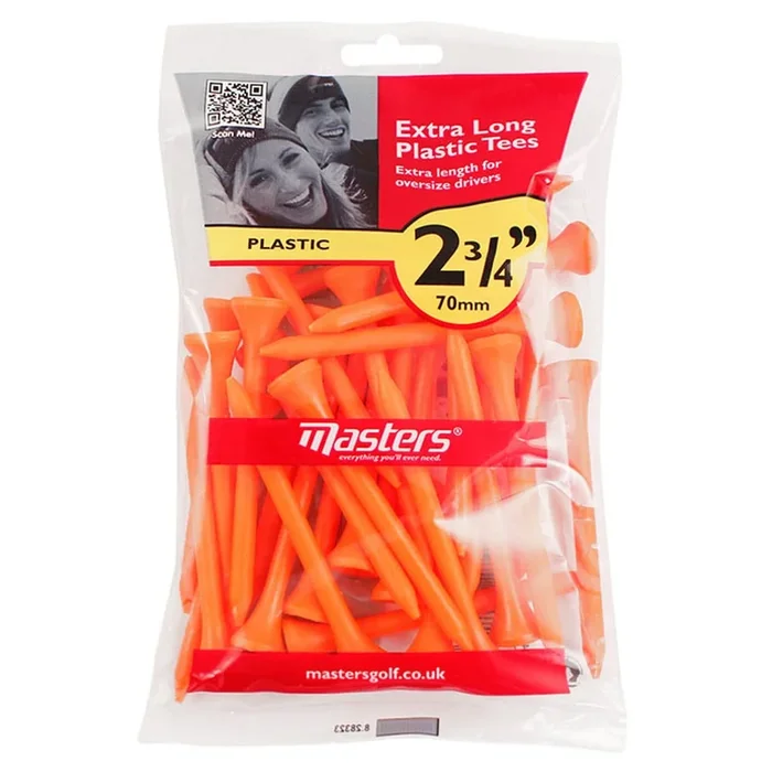 Masters Plastic 2 3/4 Inch Orange Tees – Pack of 30