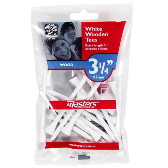Masters Wooden Tees – 3 1/4″ – Pack of 85