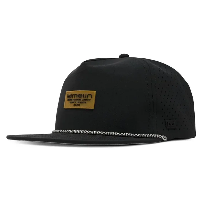 Melin Hydro Coronado Brick Golf Cap Black/Gum – SP25 Men