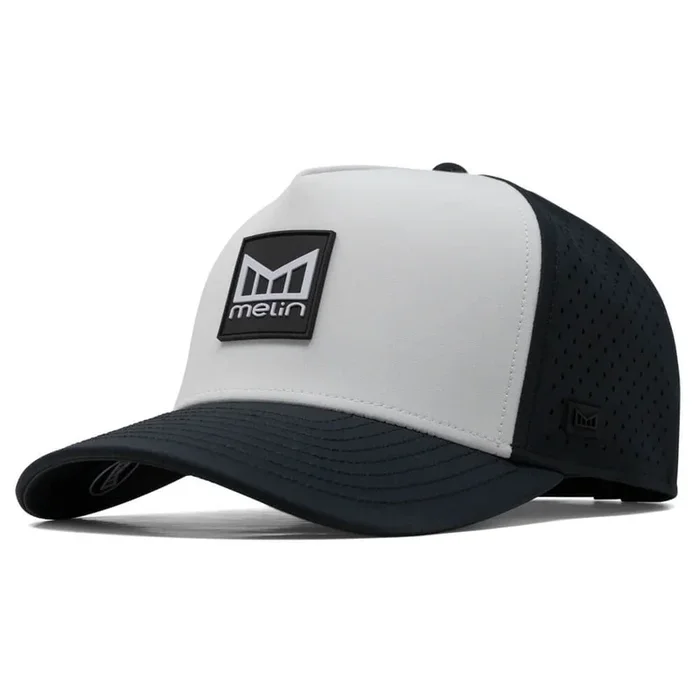 Melin Odysea Stacked Hydro Golf Cap Black/White – SP25 Men