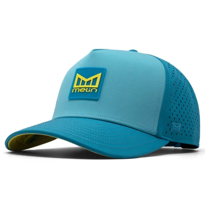 Melin Odysea Stacked Hydro Golf Cap Blue Lagoon – SU25 Men